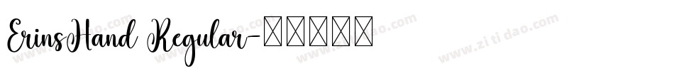 ErinsHand Regular字体转换